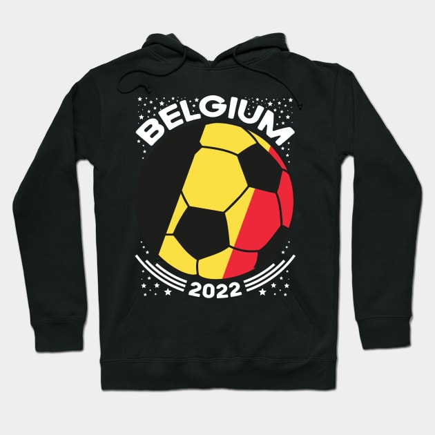 Belgium Flag Soccer Football Team Hoodie by mcoshop